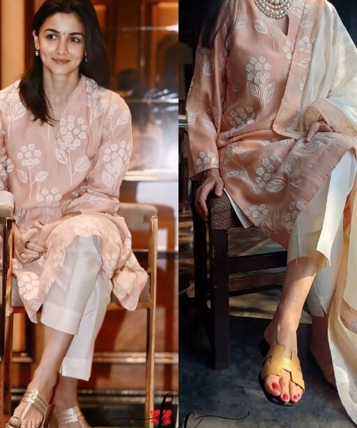 Alia Bhatt Birthday Kurti Pant Dupatta Set