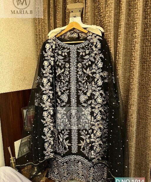Black Pakistani Readymade Suit