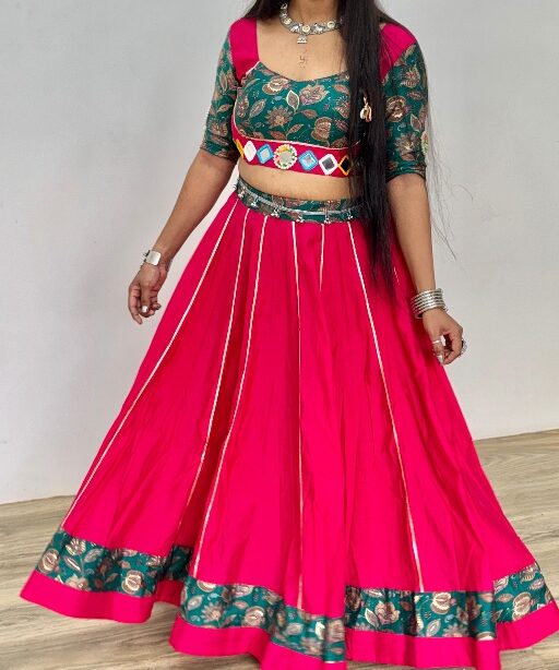 Pink Navratri Traditional Chaniya Choli