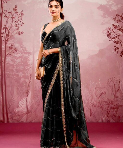 Soft Burbury Silk Bollywood Saree