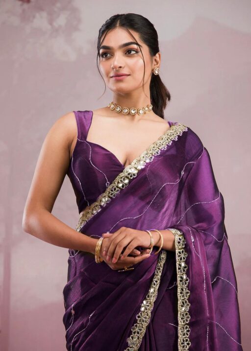 Soft Burbury Silk Bollywood Saree