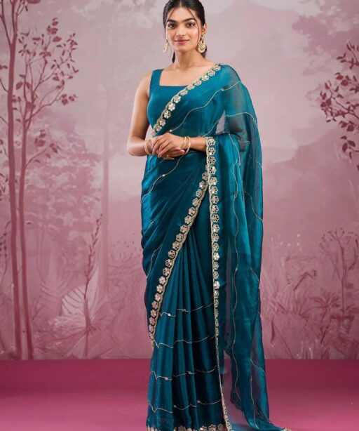 Soft Burbury Silk Bollywood Saree