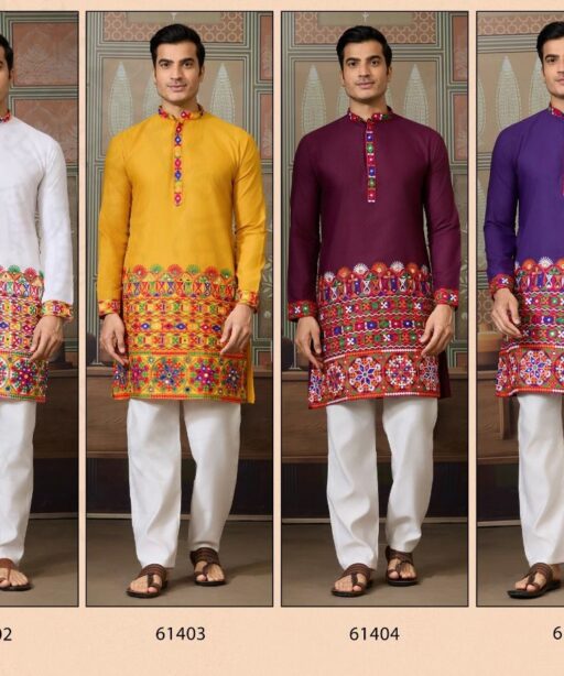 Traditional Men's Navratri Kurta Ijar