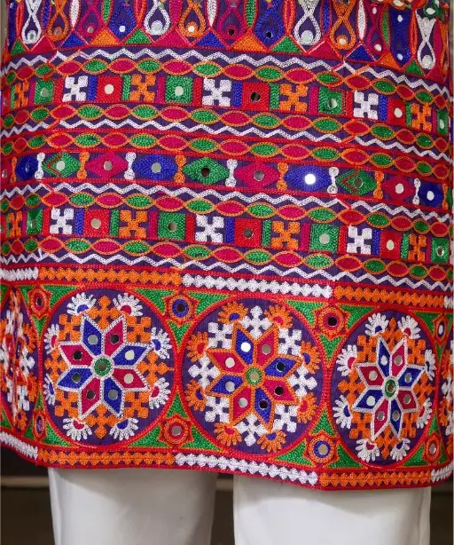 Traditional Men's Navratri Kurta Ijar