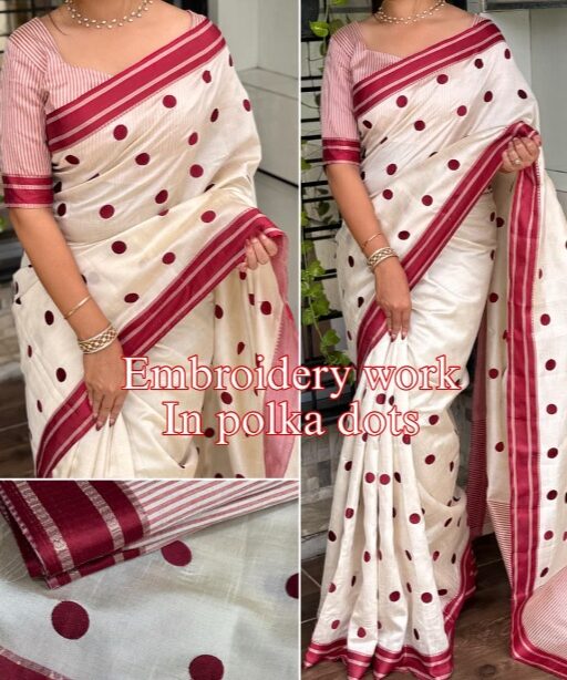 Trending Bollywood Polka Dots Saree