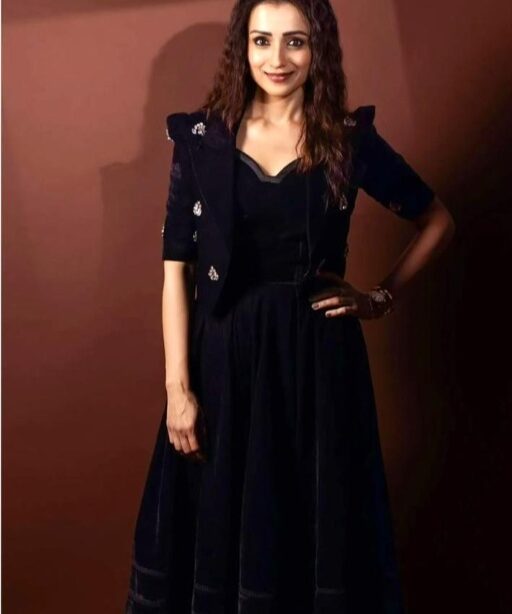 Trisha Krishnan Inspired Velvet Gown