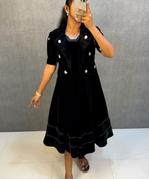 Trisha Krishnan Inspired Velvet Gown