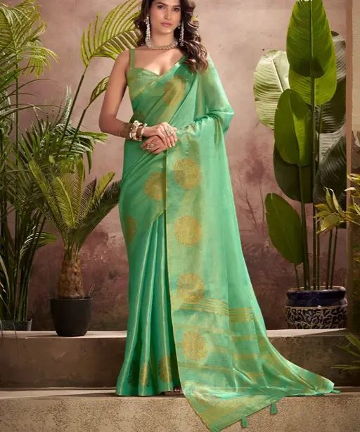 Wedding Tissue Silk Saree for Women
