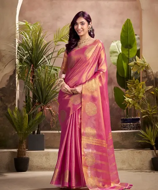 Wedding Tissue Silk Saree for Women