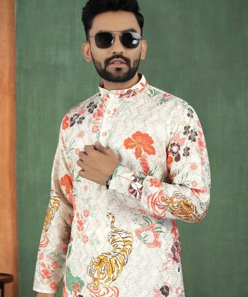 Wedding Wear Traditional Men's Embroidery Kurta