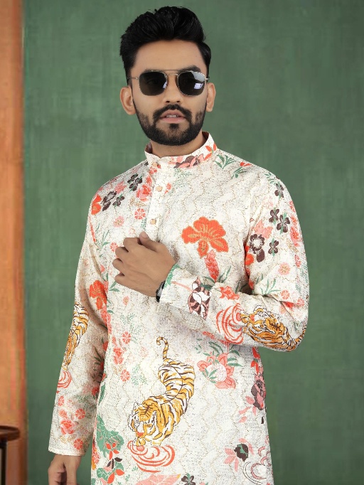 Wedding Wear Traditional Men's Embroidery Kurta