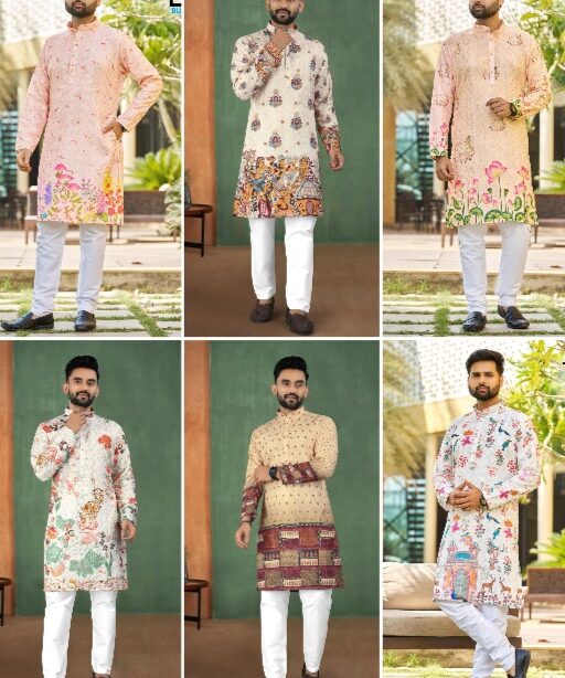 Wedding Wear Traditional Men's Embroidery Kurta