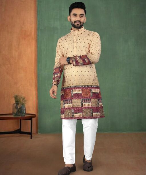 Wedding Wear Traditional Men's Embroidery Kurta