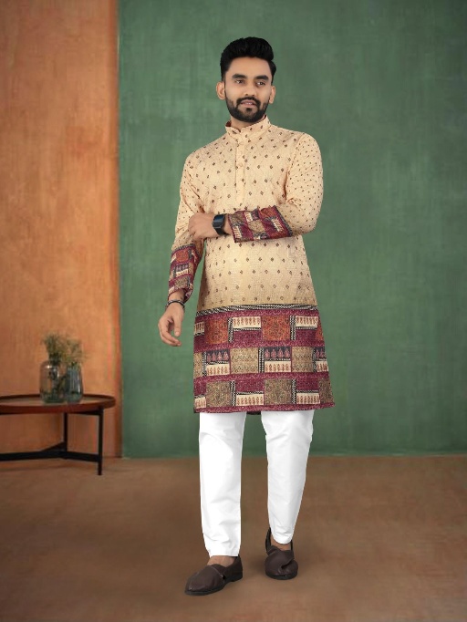 Wedding Wear Traditional Men's Embroidery Kurta