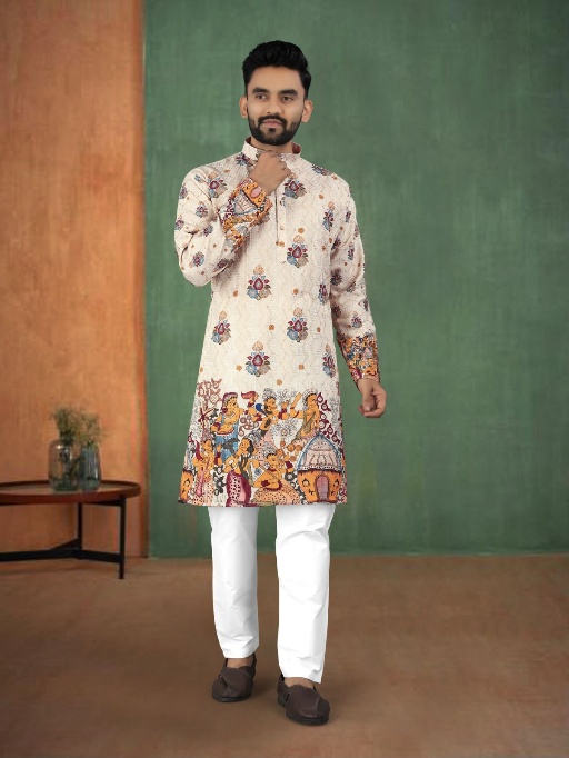 Wedding Wear Traditional Men's Embroidery Kurta