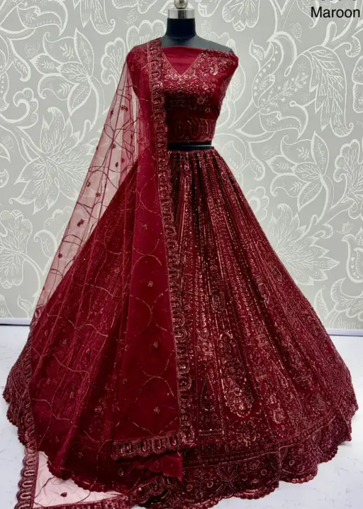 Handwork Bridal Lehenga Choli Design 2025