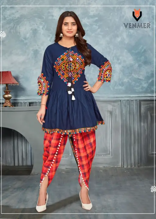 Navratri Wear Kedia and Tulip Pants