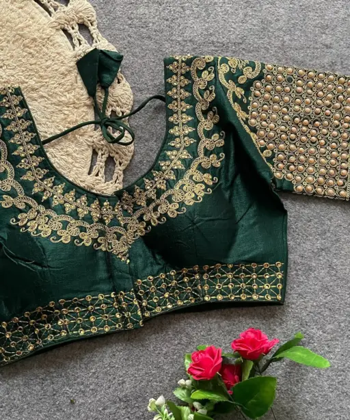 Silk Wedding Wear Blouse