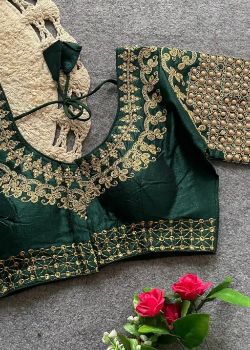 Silk Wedding Wear Blouse