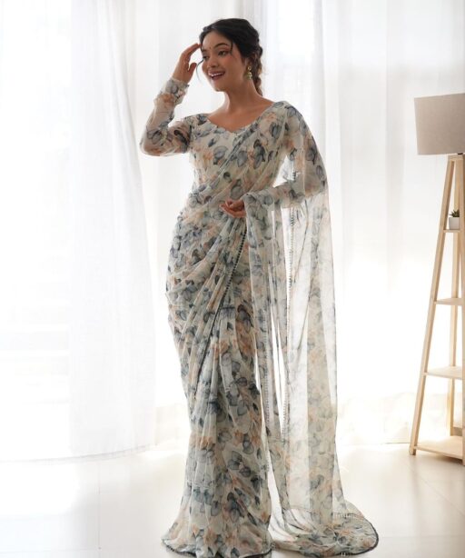 Dreamy Floral RTW Saree