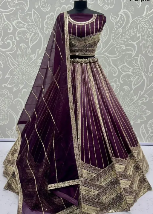 Bridal Net Lehenga Choli Designs