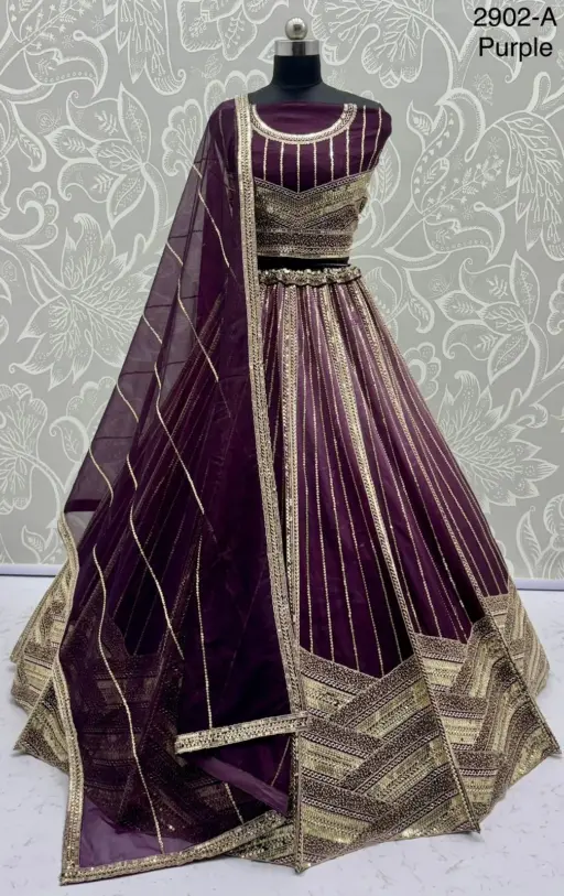 Bridal Net Lehenga Choli Designs