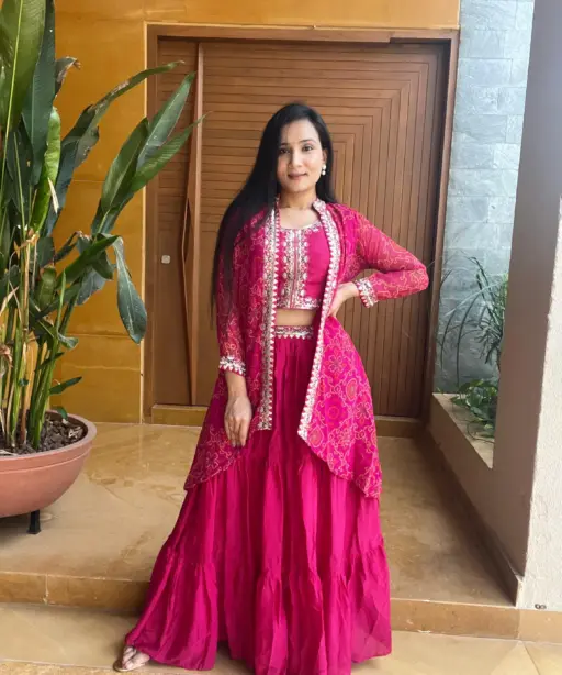 Buy Stylish Lehenga Choli with Shrug