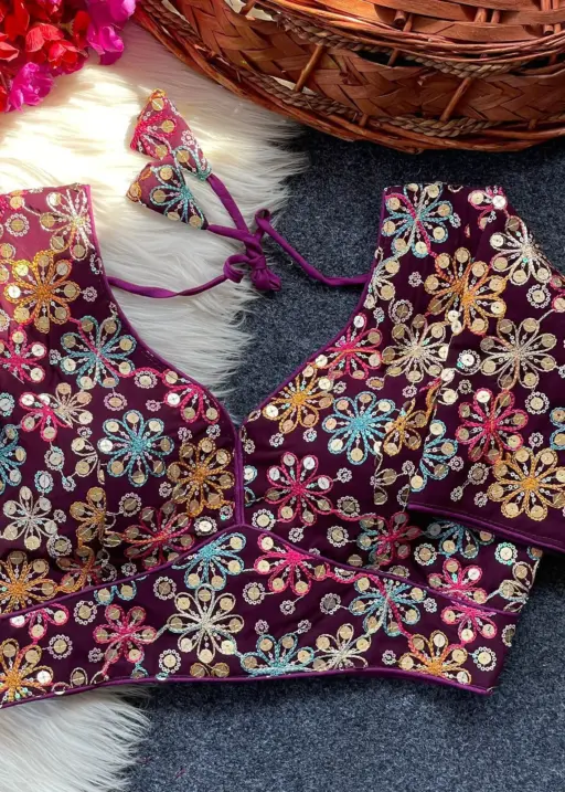 Diwali Special Georgette Readymade Blouse