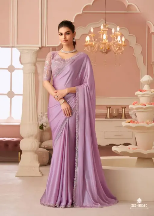 Festive Wear Chiffon Saree with Blouse