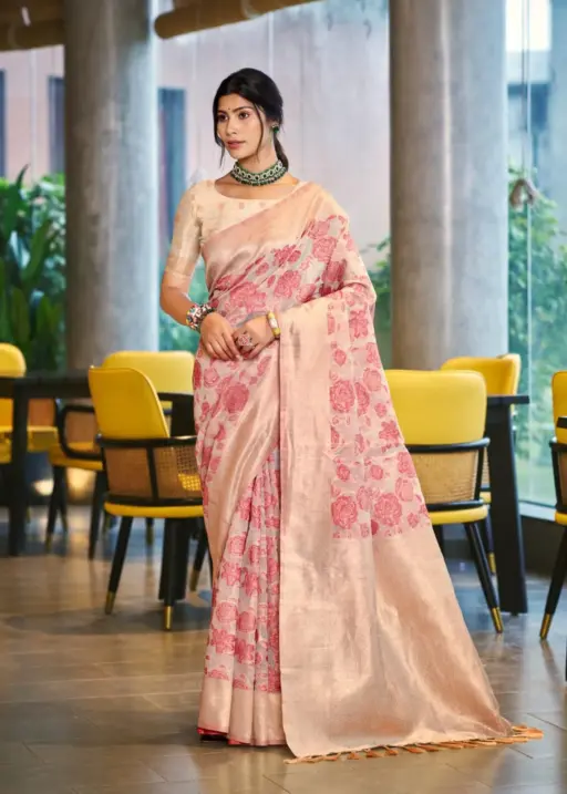 Festive Wear Cotton Silk Sarees Pastel colors