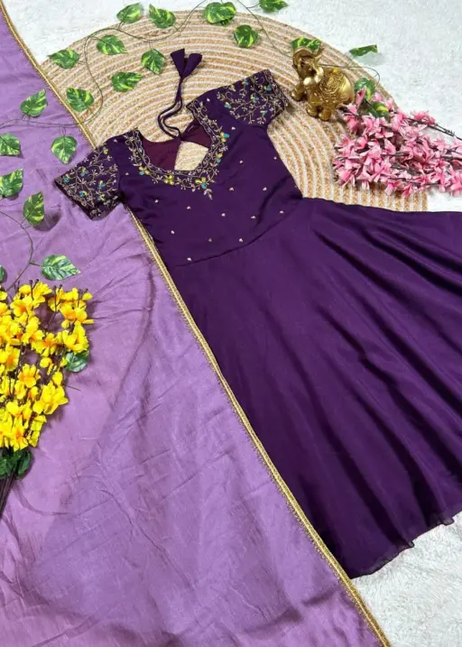 Festive Wear Handwork Kids Gown