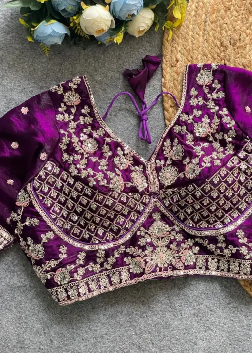 Festive Wear Handwork Readymade Blouse