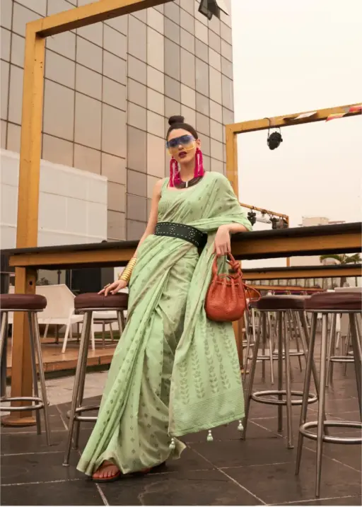 Festive Wear Pastel Color Silk Sarees