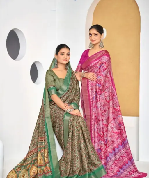 Festive Wear Printed Silk Sarees