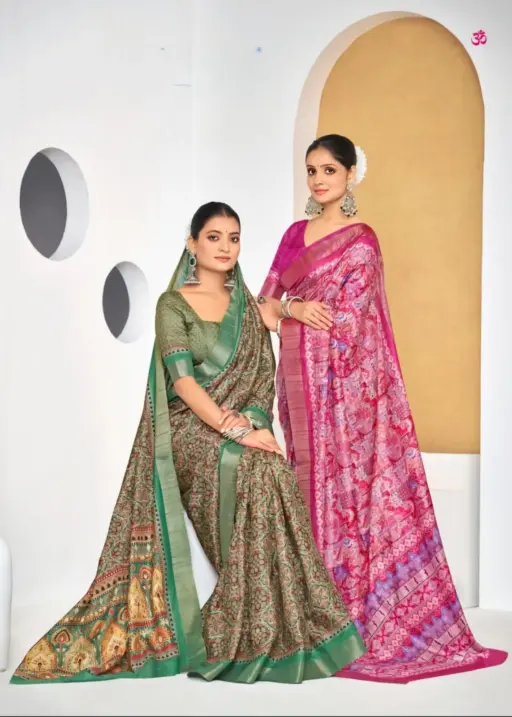 Festive Wear Printed Silk Sarees