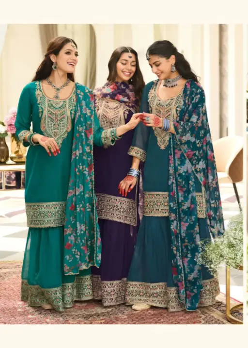 Festive Wear Readymade Sharara Salwar Suit