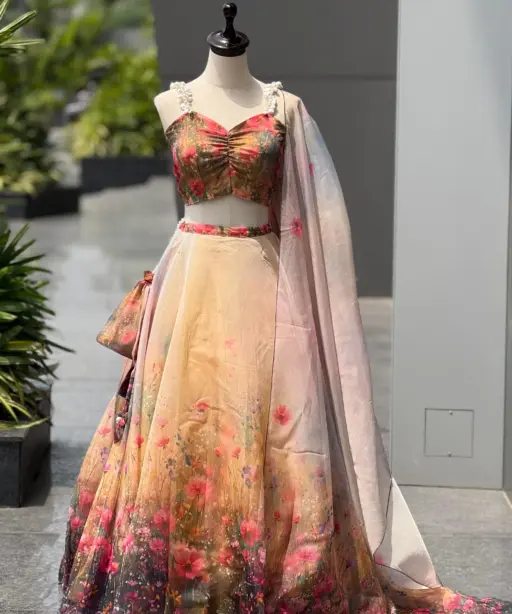 Haldi Ceremony Special Readymade Fancy Lehenga