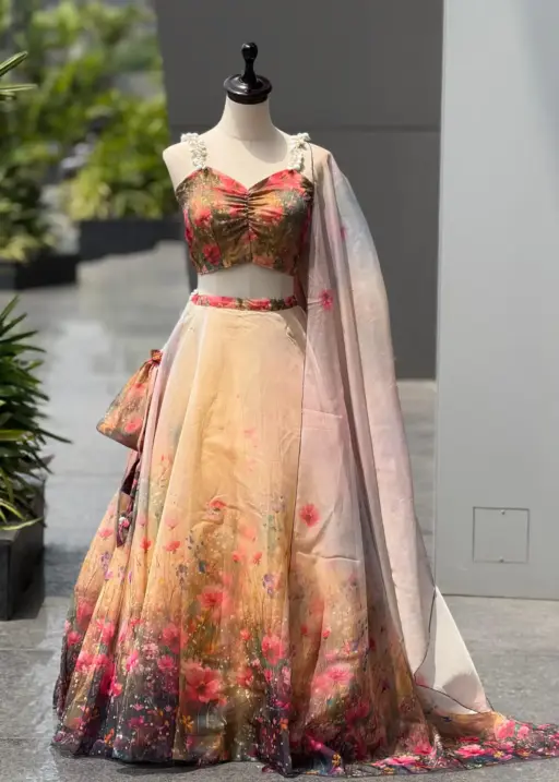 Haldi Ceremony Special Readymade Fancy Lehenga