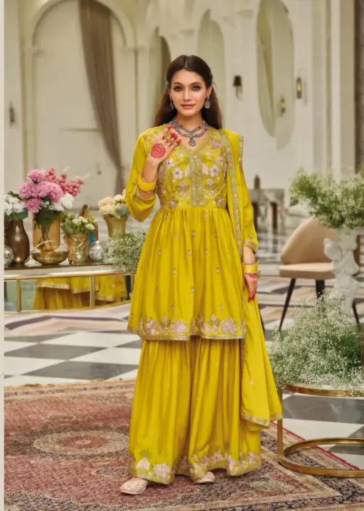 Haldi Special Sharara Salwar Suit