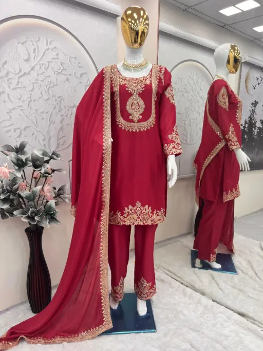 Heavy Embroidery Readymade salwar Suit
