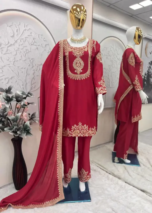 Heavy Embroidery Readymade salwar Suit