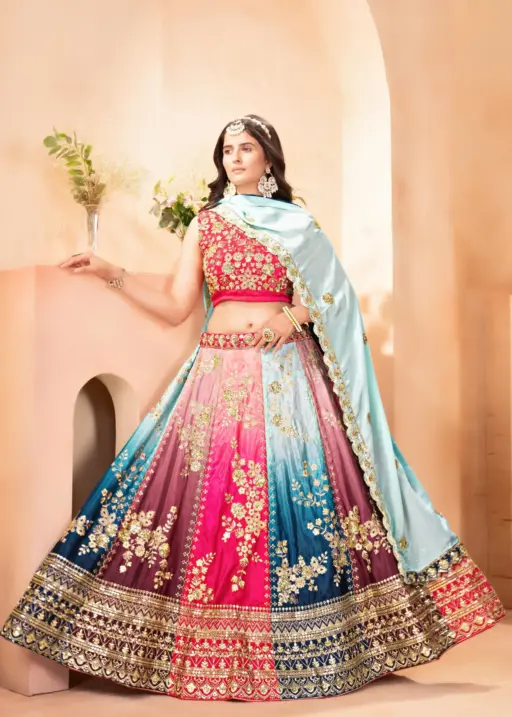 Multi Color Bridesmaid Lehenga 2025
