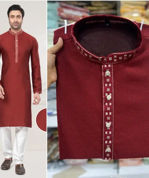 Premium Embroidery Mens Kurtas