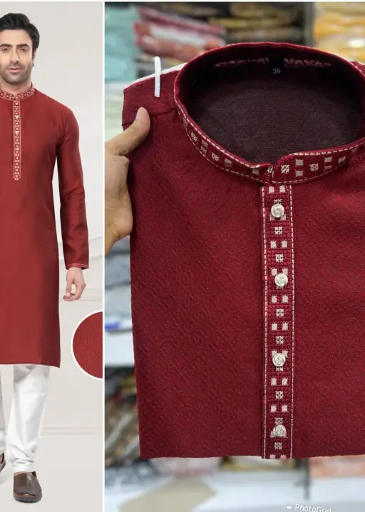 Premium Embroidery Mens Kurtas