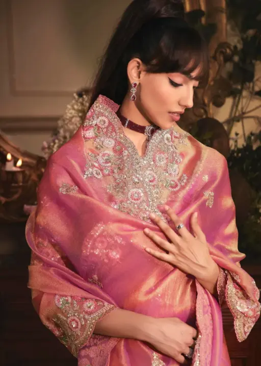 Pure Organza Handwork Saree 2025