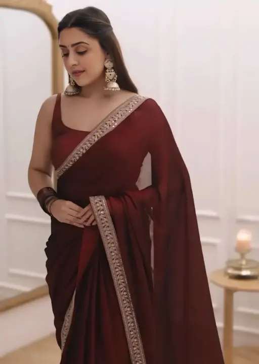 Ready to Wear Saree with Stitched Blouse for Diwali