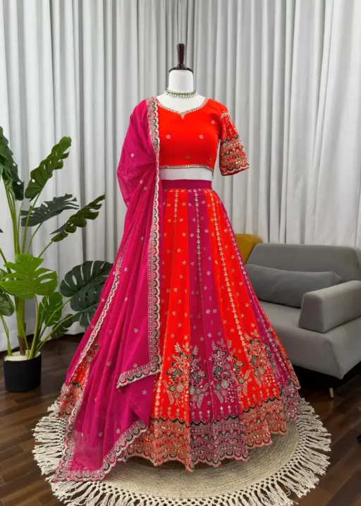 Sangeet Wear Embroidery Lehenga Choli