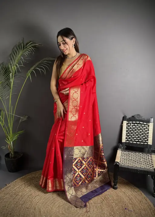 Soft Banarasi Cotton Silk Festive Saree