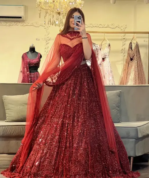 Wedding Sepcial Red Lehenga Choli