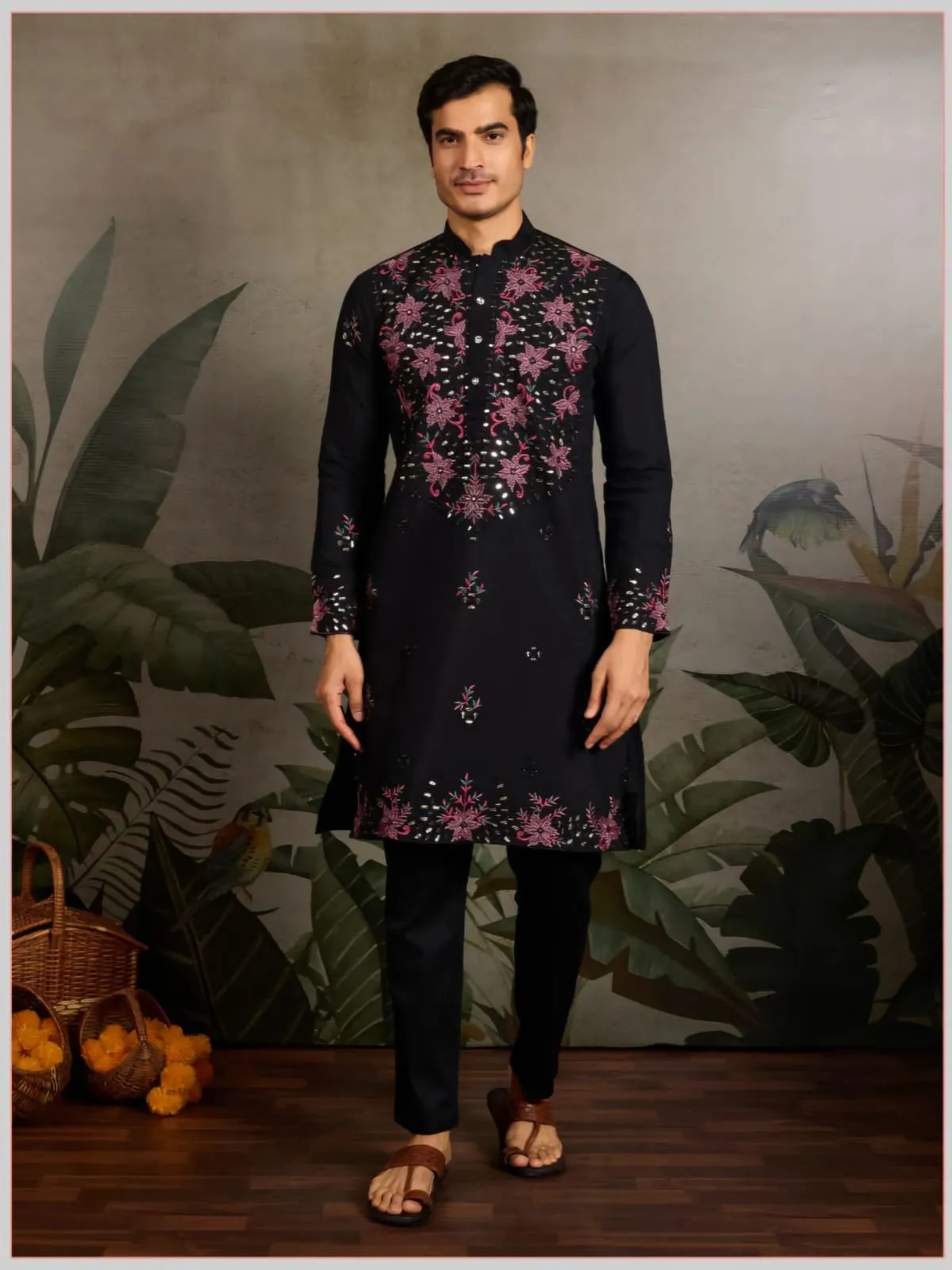 Wedding Wear Mens Embroidery Kurta - Image 4